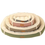MULTI-COLOR WARM ROUND ORTHOPEDIC PET BED